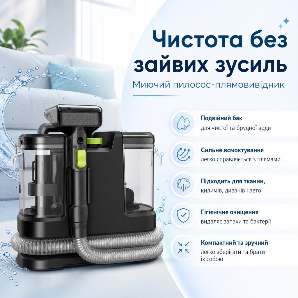Germatic M-332-B — глибоке очищення килимів